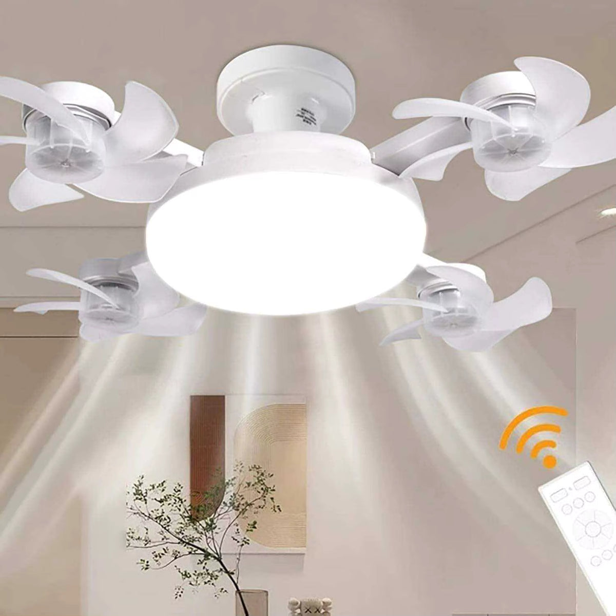 LED Ceiling Fan Light with Remote