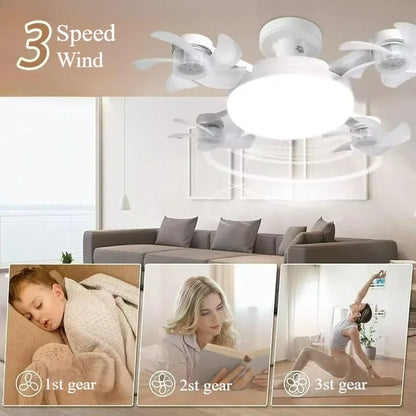 LED Ceiling Fan Light with Remote