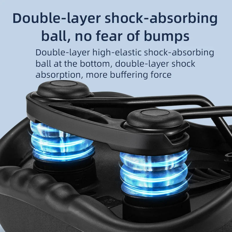 **Ergonomic Memory Foam Shock-Absorbing Saddle**