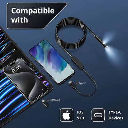 Endoscope Camera with Light, 1920P HD