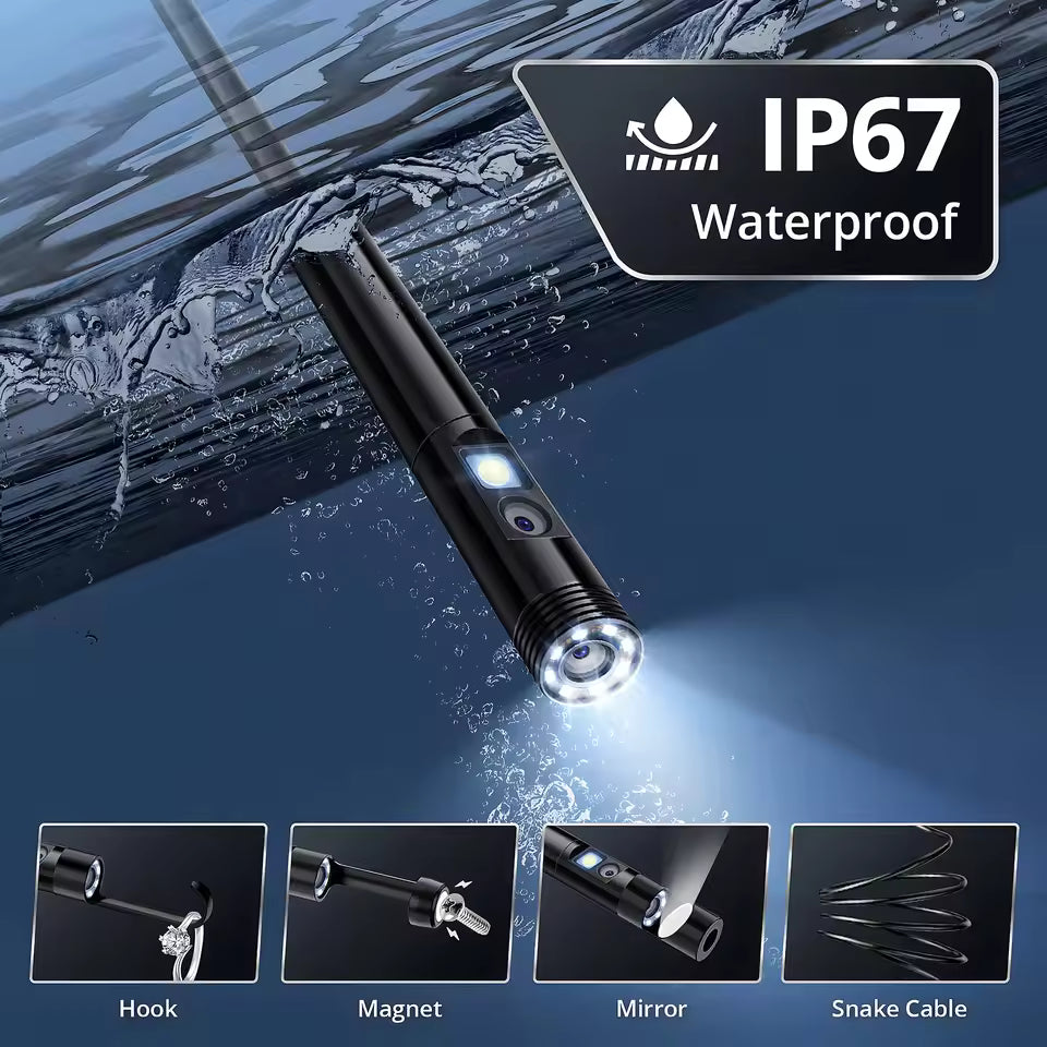 Endoscope Camera with Light, 1920P HD
