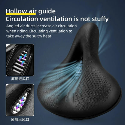 **Ergonomic Memory Foam Shock-Absorbing Saddle**