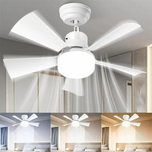 Modern Remote-Controlled LED Socket Fan